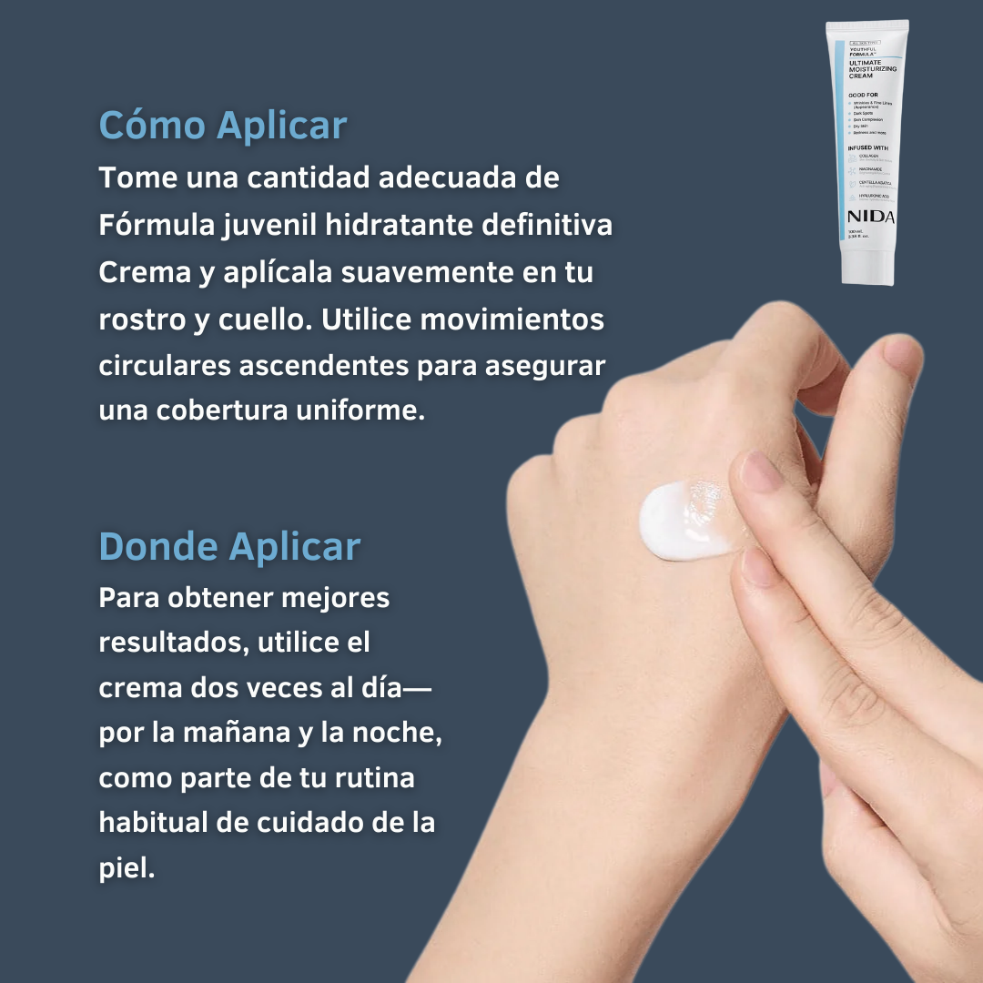 Crema Hidratante NIDA™: Despídete de esas arrugas que te envejecen en tan solo dias (Compra 2 y Obtén 1 Gratis)