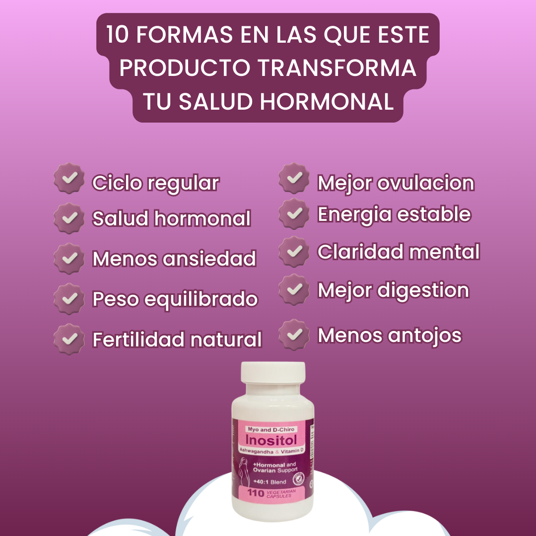 Myo Y D-CHIRO INOSITOL🧬 / REGULA TUS HORMONAS🌺 / OFERTA ESPECIAL🎁