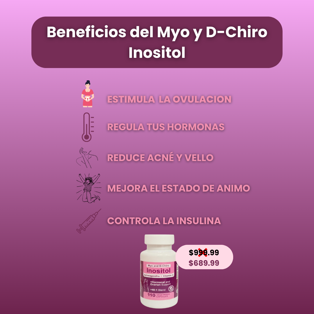 Myo Y D-CHIRO INOSITOL🧬 / REGULA TUS HORMONAS🌺 / OFERTA ESPECIAL🎁
