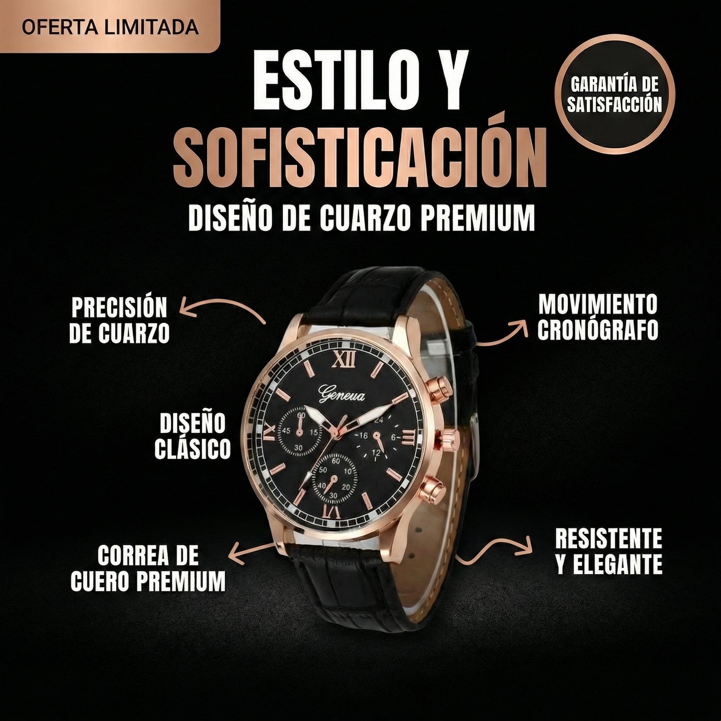2 Relojes Edicion Limitada Para Hombre / Hoy Pagas 1 + 1 Gratis