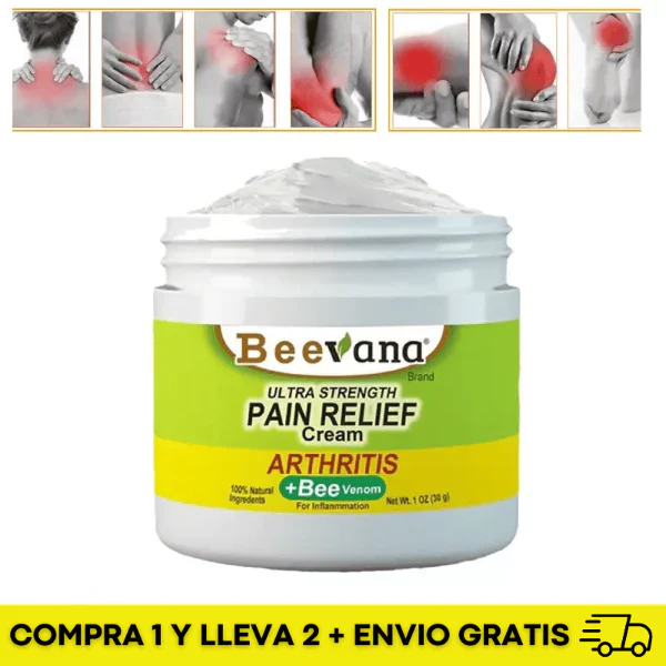 CREMA DE VENENO DE ABEJA - COLAGENO RENUEVA ARTICULACIONES Y CURA DOLOR 2X1