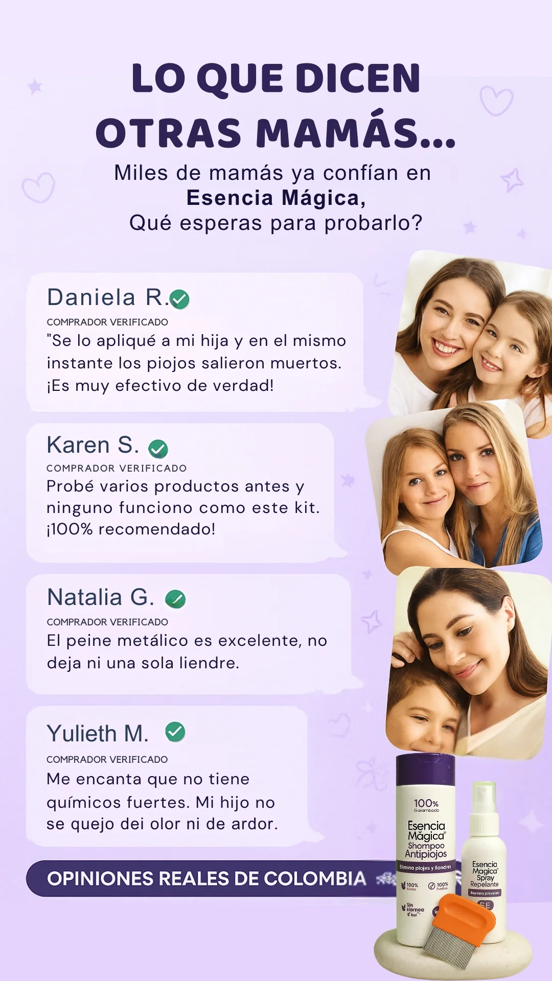 Esencia Mágica – Tratamiento Antipiojos Natural + Spray Preventivo + Peine