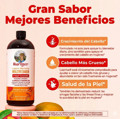 Mary Ruth's® — Multivitamínico Líquido Capilar