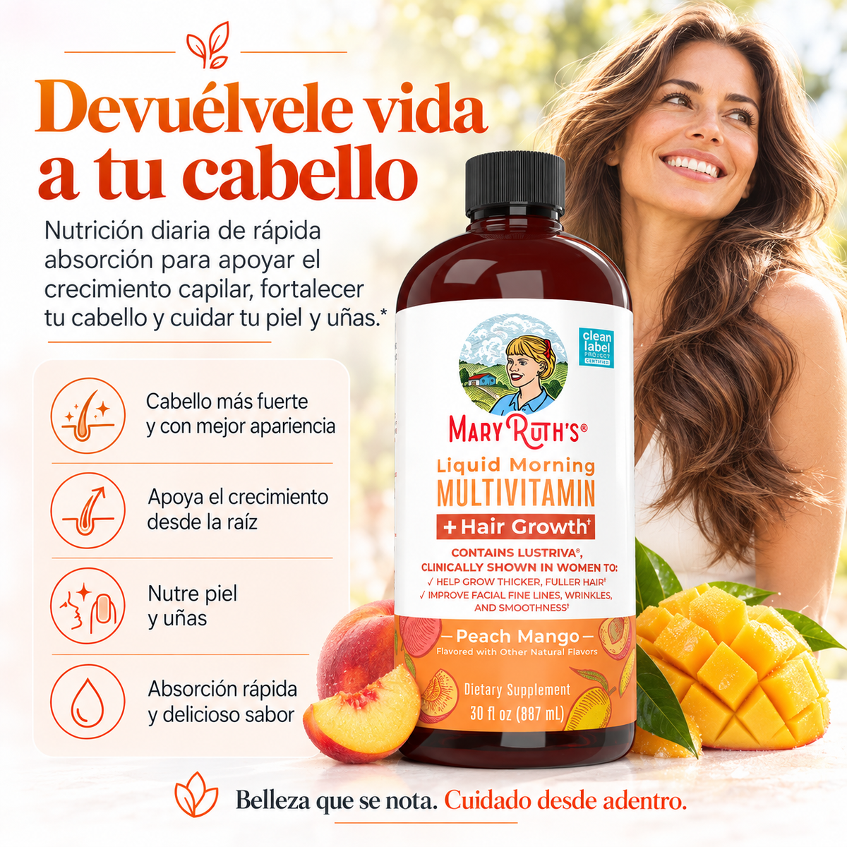 Mary Ruth's® — Multivitamínico Líquido Capilar