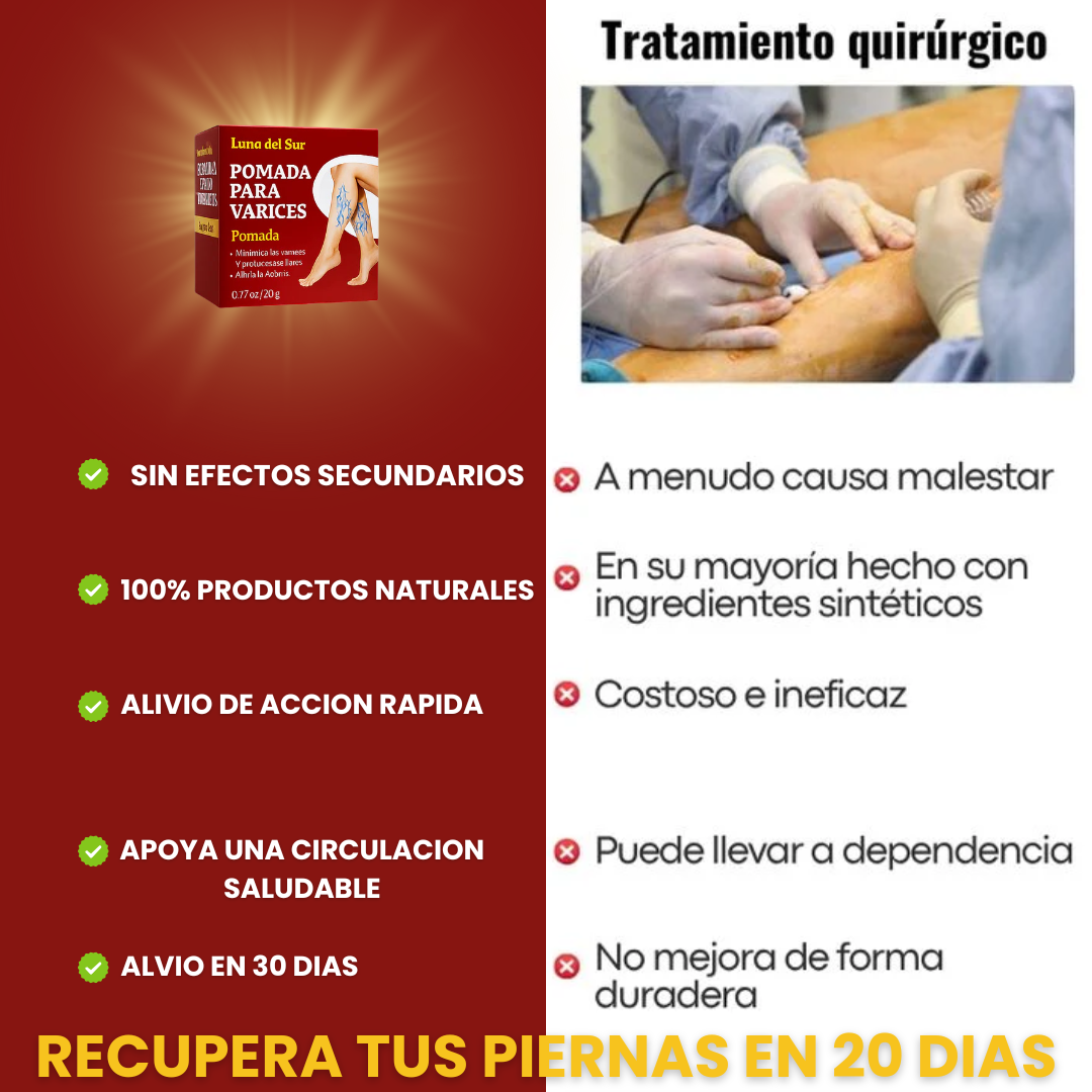 VARITREX OFERTA 2X1 / CREMA ELIMINA VARICES  / ALIVIO EN 20 DIAS / PAGUE 1 RECIBA 2🎁