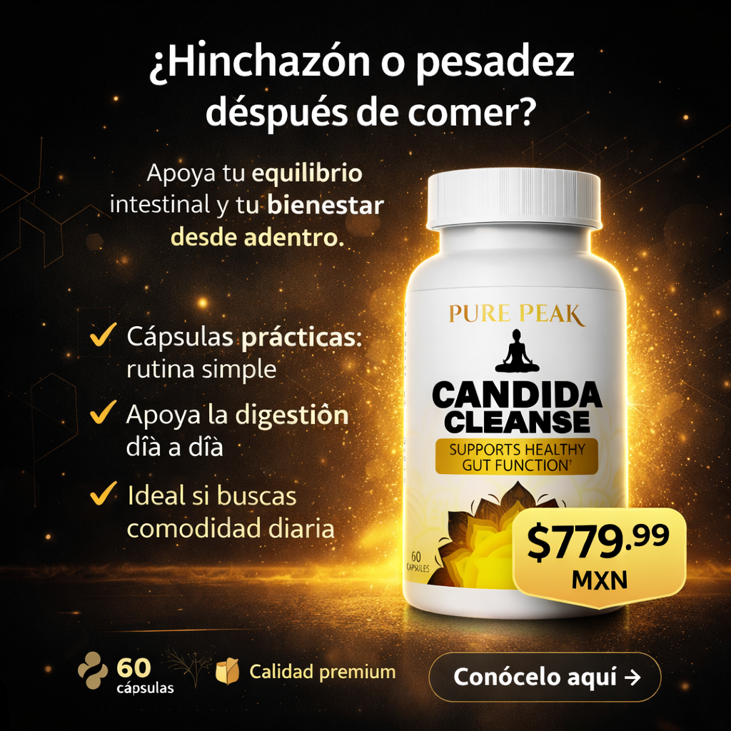 Candida Cleanse | Suplemento que Recupera Tu Bienestar Desde Adentro.