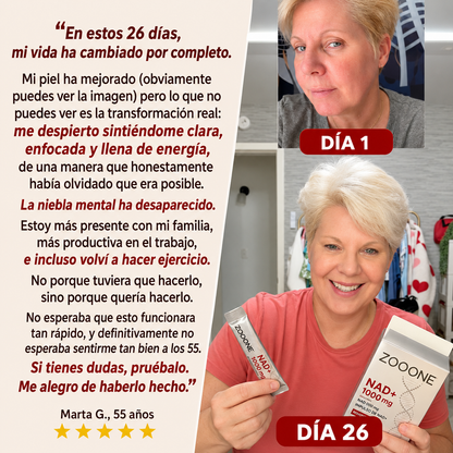 ZOOONE Liquido NAD+ | El Rejuvenecedor que cambia tu vida ❤️