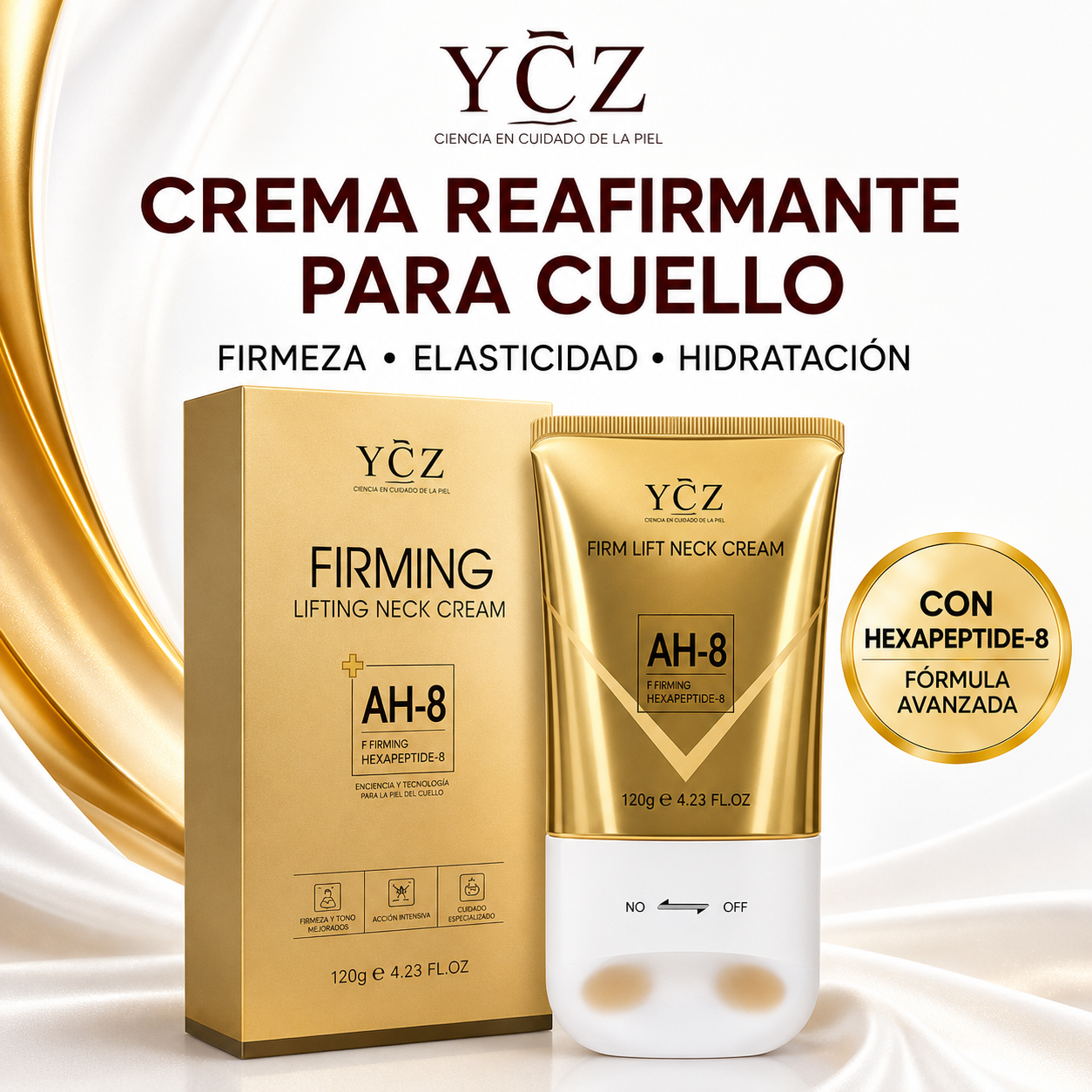 NeckPeptide Pro™ | La Crema con Hexapéptido-8 que Tu Cuello y Escote Siempre Necesitaron