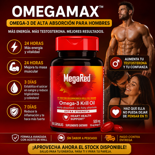OMEGAMAX™ — Omega-3 de Alta Absorción para Hombres
