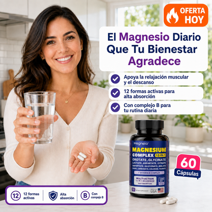 MEGNETA MAGNESIO COMPLEX™ — 12 Formas Activas