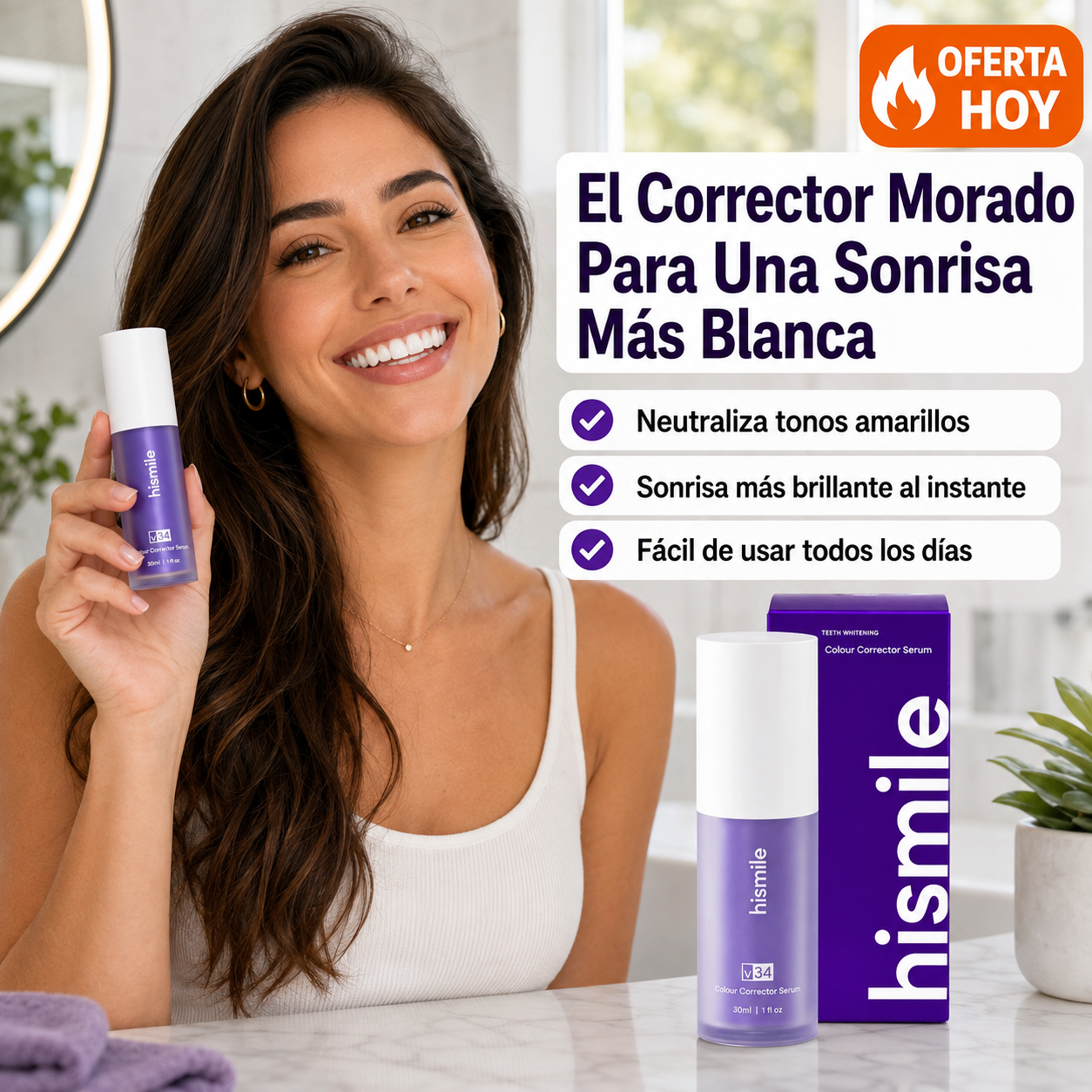 Hismile® | Corrector Dental Morado