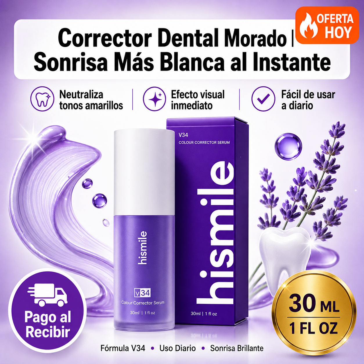 Hismile® | Corrector Dental Morado
