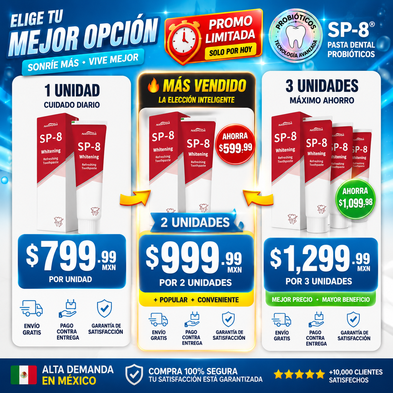 Pasta Dental Probióticos SP-8 ®