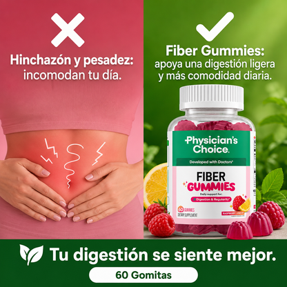 Fiber Gummies™: Gomitas de fibra para una digestión ligera y sin hinchazón | 60% off