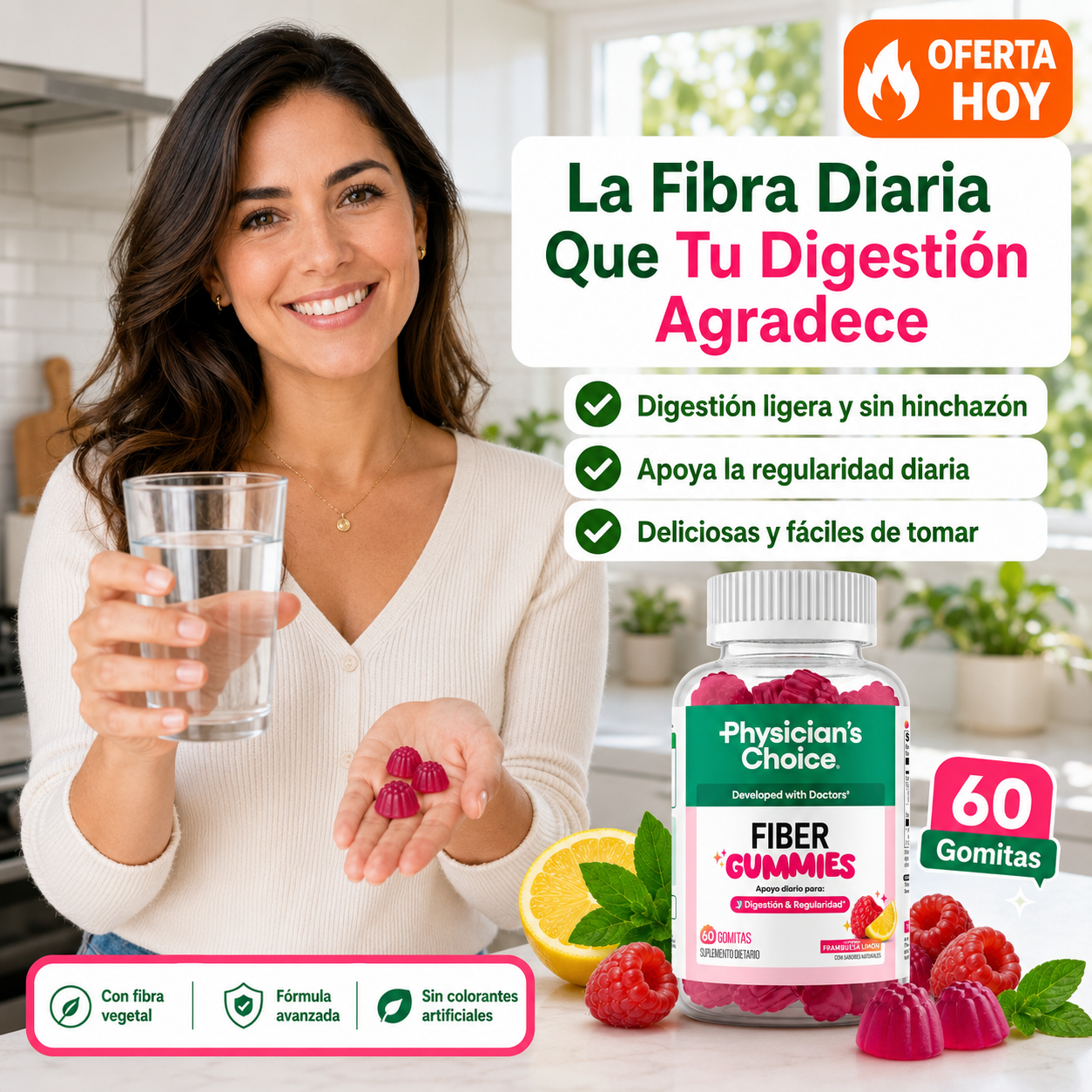 Fiber Gummies™: Gomitas de fibra para una digestión ligera y sin hinchazón | 60% off