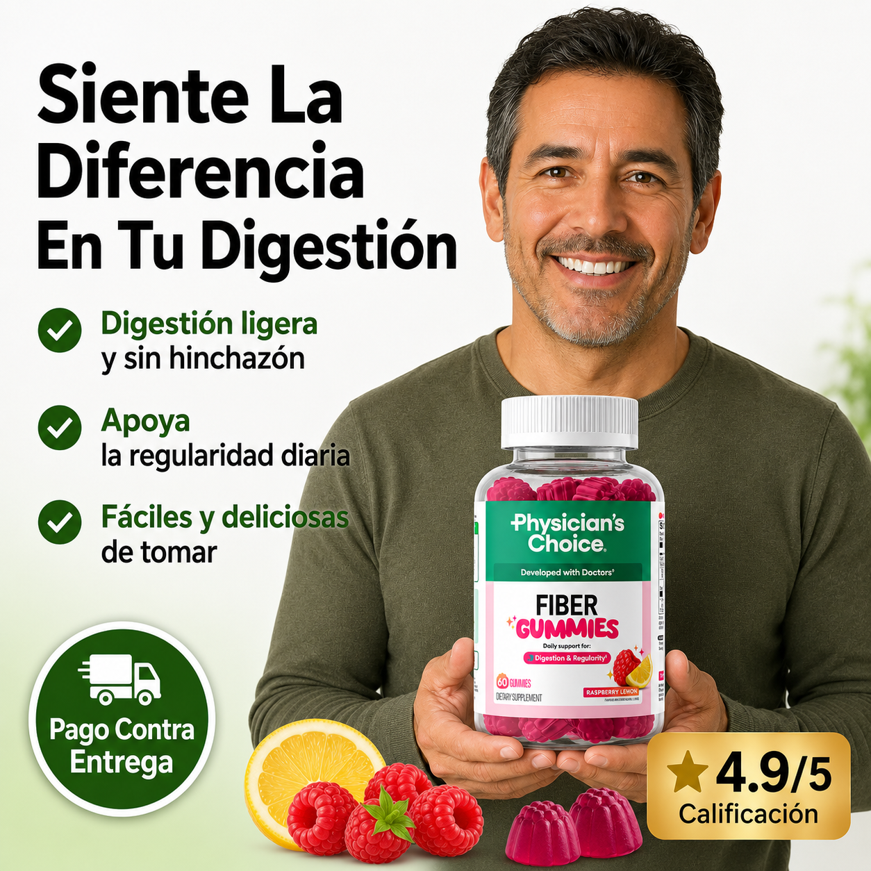 Fiber Gummies™: Gomitas de fibra para una digestión ligera y sin hinchazón | 60% off