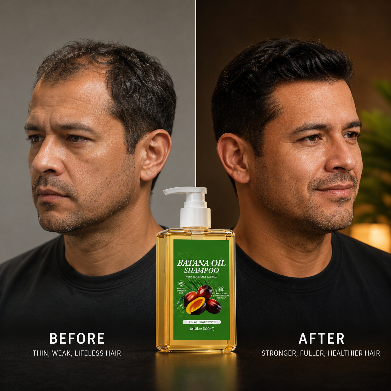 BATANA GOLD™ | DETÉN LA CAÍDA Y REVIVE TU CABELLO DESDE LA RAÍZ EN SOLO 1 SEMANA