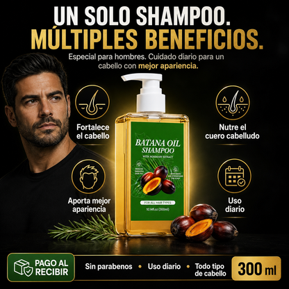 BATANA GOLD™ | DETÉN LA CAÍDA Y REVIVE TU CABELLO DESDE LA RAÍZ EN SOLO 1 SEMANA