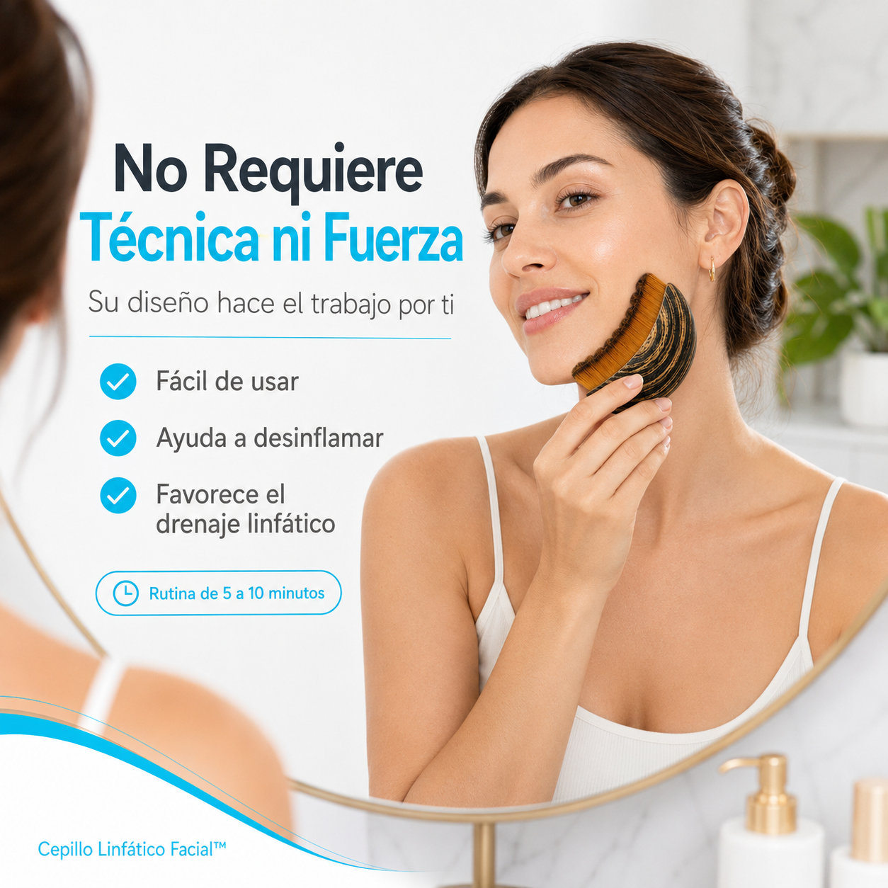 CEPILLO LINFÁTICO FACIAL™ — Desinflama Tu Rostro en 5 Minutos