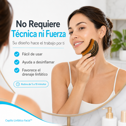 CEPILLO LINFÁTICO FACIAL™ — Desinflama Tu Rostro en 5 Minutos