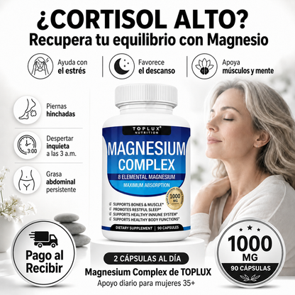 Magnesium Complex | Calma el Estrés, Duerme Mejor y Despierta con Energía