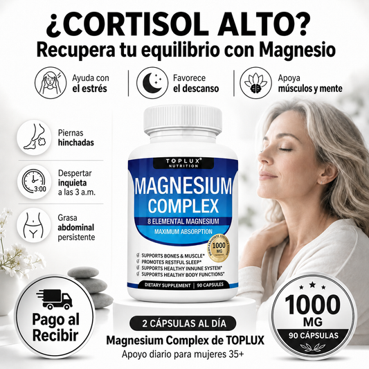 Magnesium Complex | Calma el Estrés, Duerme Mejor y Despierta con Energía