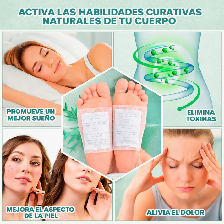 Parches Détox para Pies – Alivio, Frescura y Bienestar Mientras Duermes. OFERTA 3x1🎁