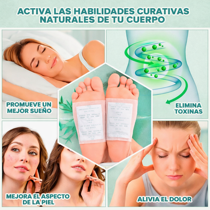 Parches Détox para Pies – Alivio, Frescura y Bienestar Mientras Duermes. OFERTA 3x1🎁