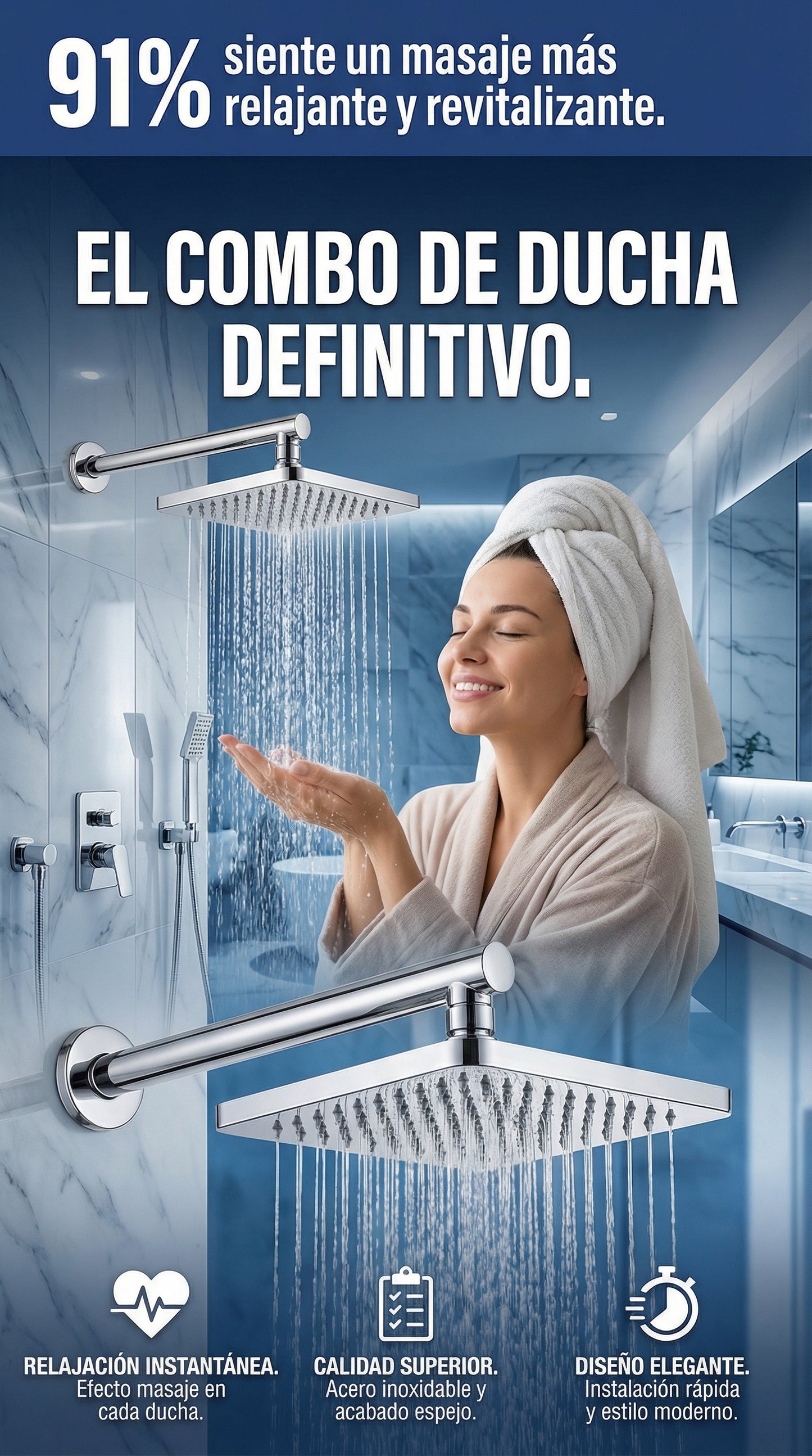 AquaLux™  Lujo, Agua de Calidad y Experiencia Premium al Bañarte