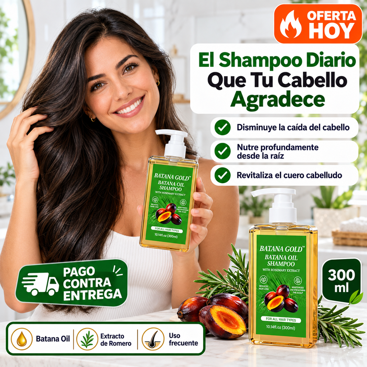 BATANA GOLD™ — Shampoo Capilar con Aceite de Batana