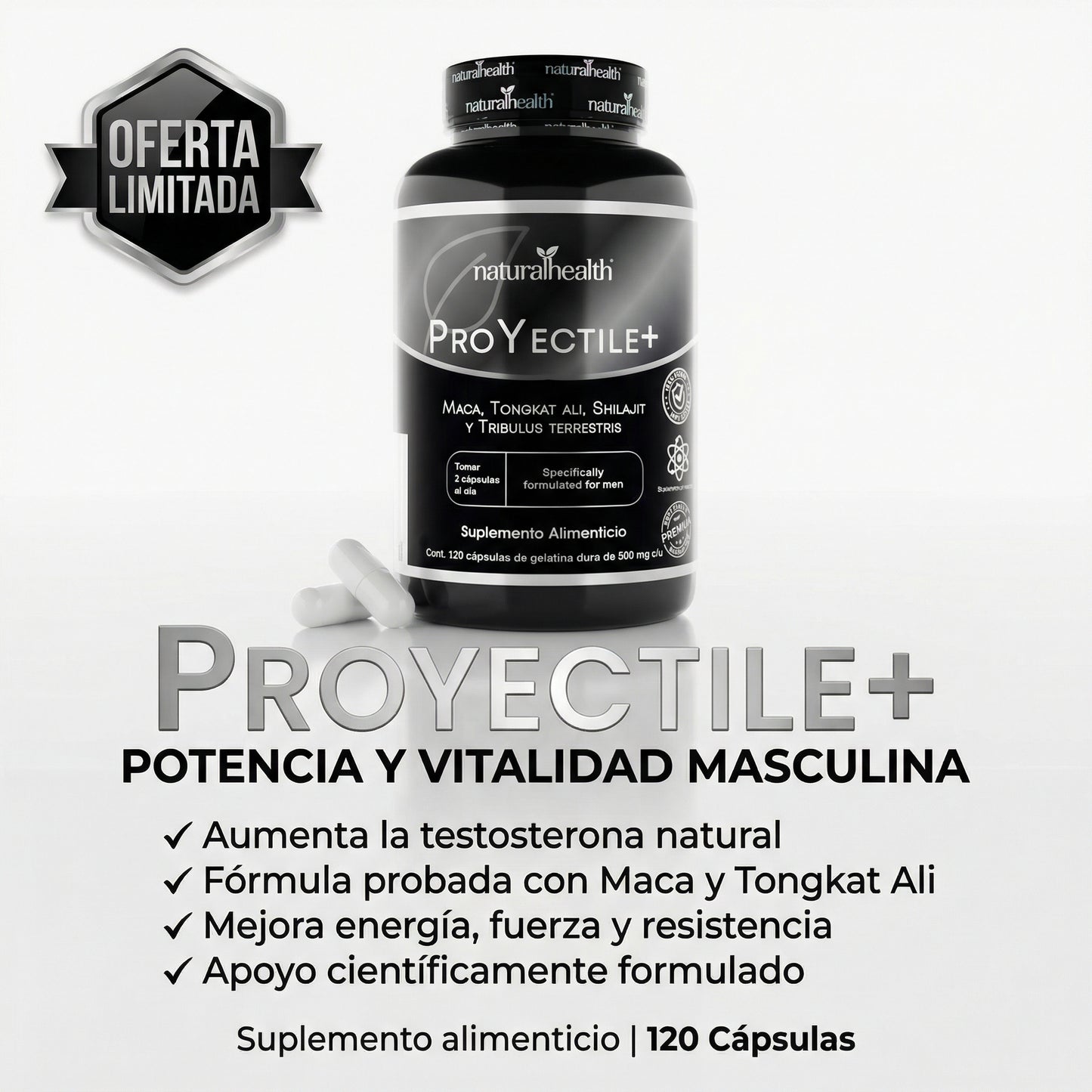 Proyectile+ | Capsulas "Potencia Masculina"