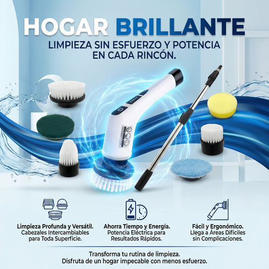 Super Cepillo De Limpieza Eléctrico Giratorio 9 en 1  ¡ENVÍO GRATIS a todo el país!🚚