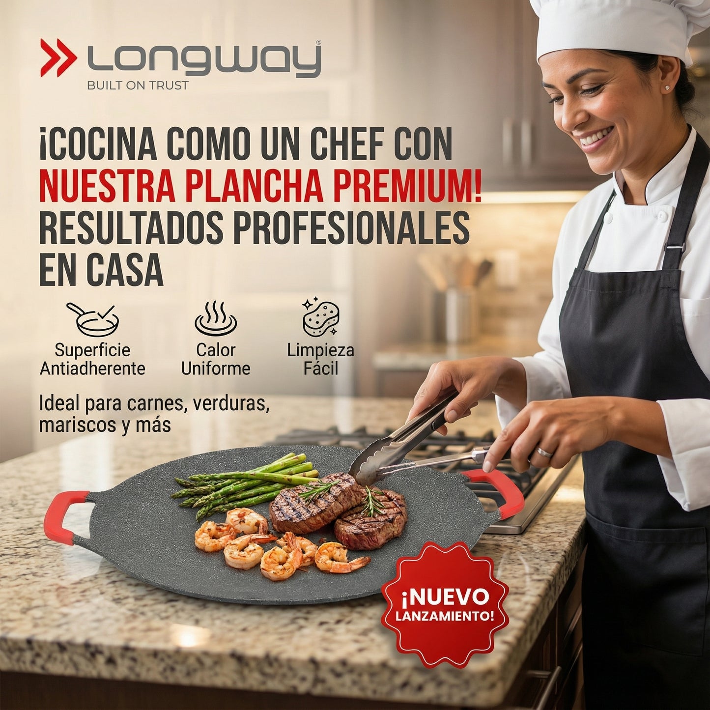 Max Grill: Sartén Eléctrico Antiadherente