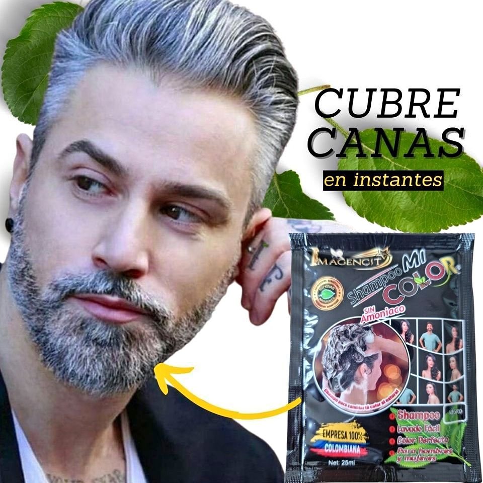 💫SHAMPOO ANTICANAS NEGRO MUJER Y HOMBRE💫