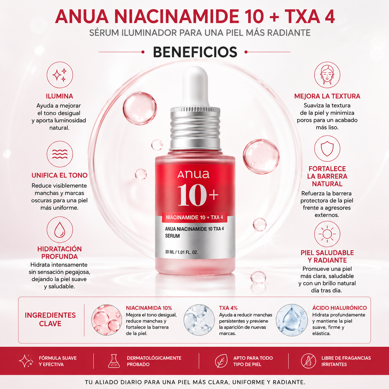 Anua Niacinamide | HIDRATACION PROFUNDA