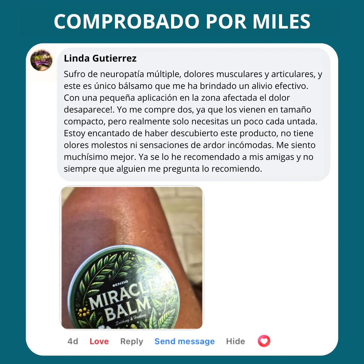 Piernas Ligeras al Instante: Miracle Balm™ Para Piernas y Tobillos Hinchados. 50%OFF
