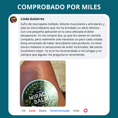 Piernas Ligeras al Instante: Miracle Balm™ Para Piernas y Tobillos Hinchados. 50%OFF