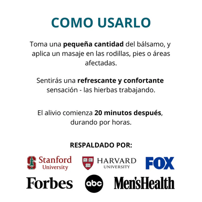 Piernas Ligeras al Instante: Miracle Balm™ Para Piernas y Tobillos Hinchados. 50%OFF