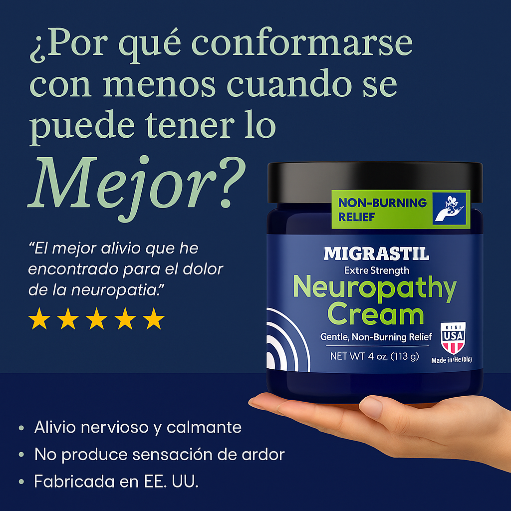 Crema Migrastil™ | Calma el Ardor y Hormigueo en Minutos.