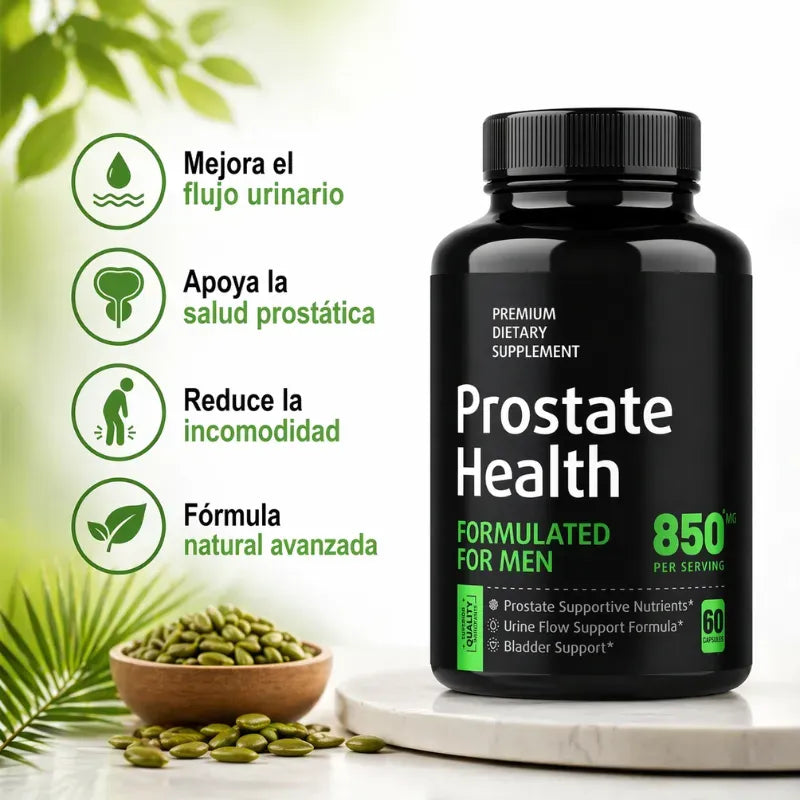 Prostate Health® Apoya tu Salud Prostática y Urinaria de Forma Natural.