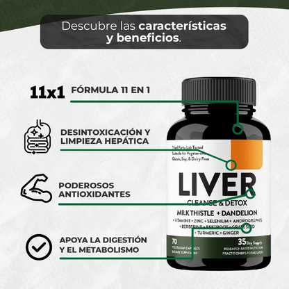 LIVER DETOX 🍃/ DESINTOXICA TU HIGADO😷/ REVITALIZA TU VIDA🧬
