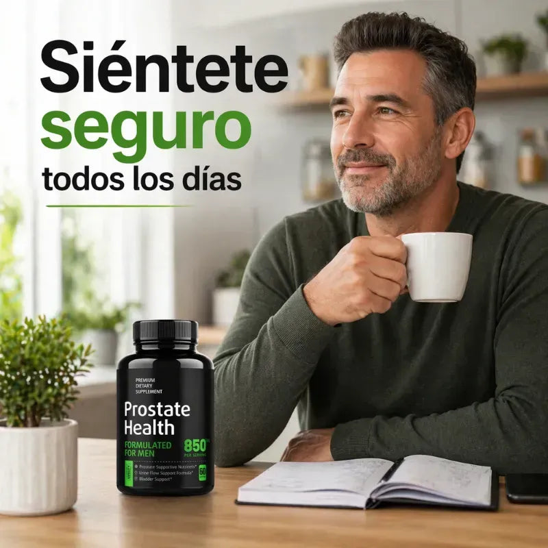 Prostate Health® Apoya tu Salud Prostática y Urinaria de Forma Natural.