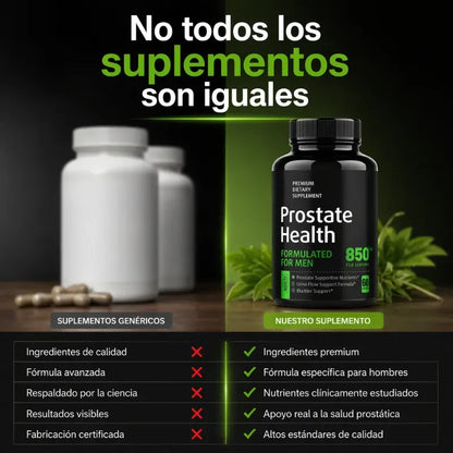Prostate Health® Apoya tu Salud Prostática y Urinaria de Forma Natural.