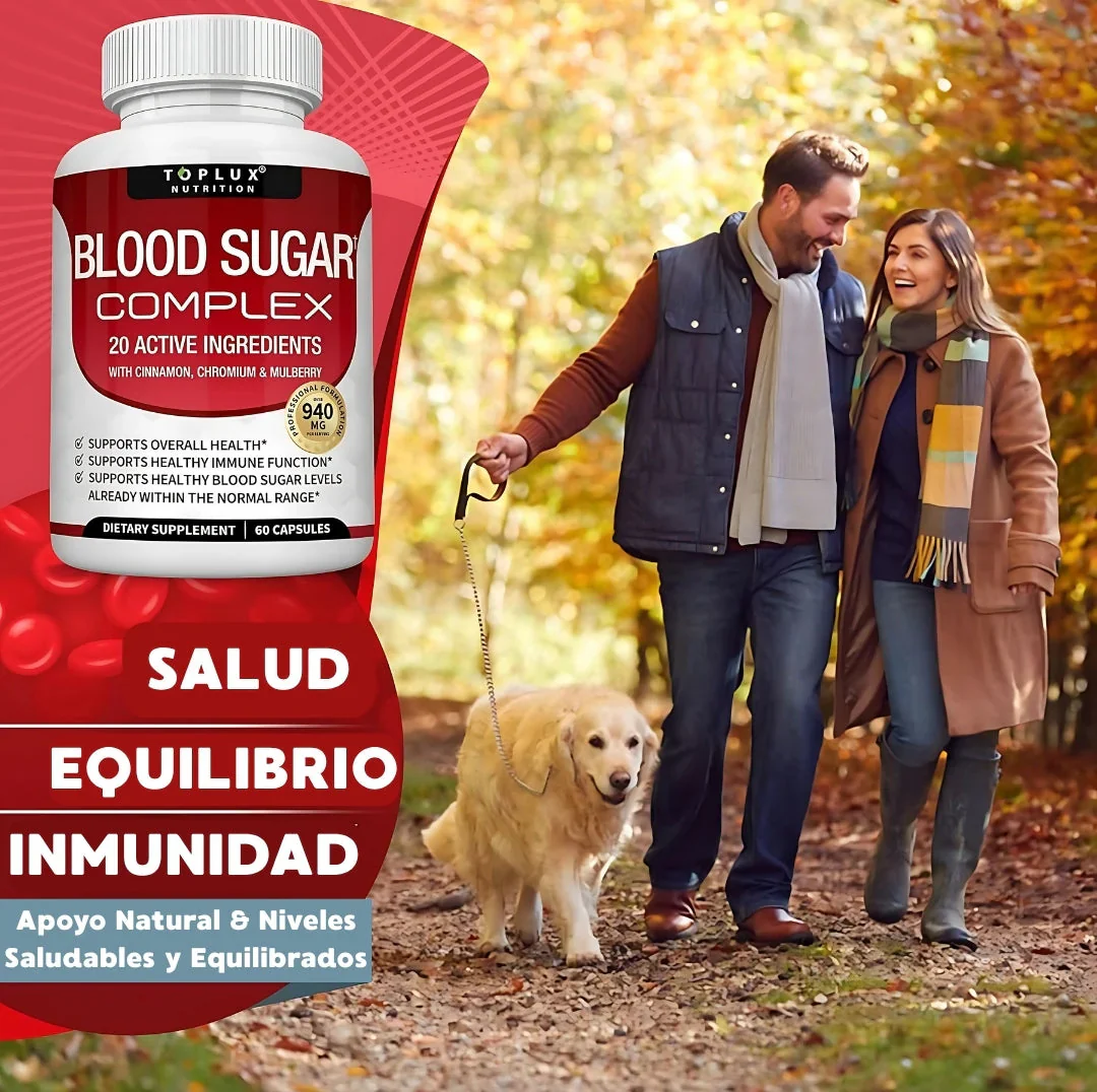 BLOOD SUGAR SUPLEMENTO - AYUDA A REGULAR TU GLUCOSA Y MEJORAR TUS NIVELES DE AZUCAR