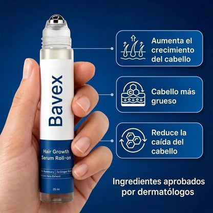 BAVEX HAIR SERUM™ — Sérum Capilar Roll-On