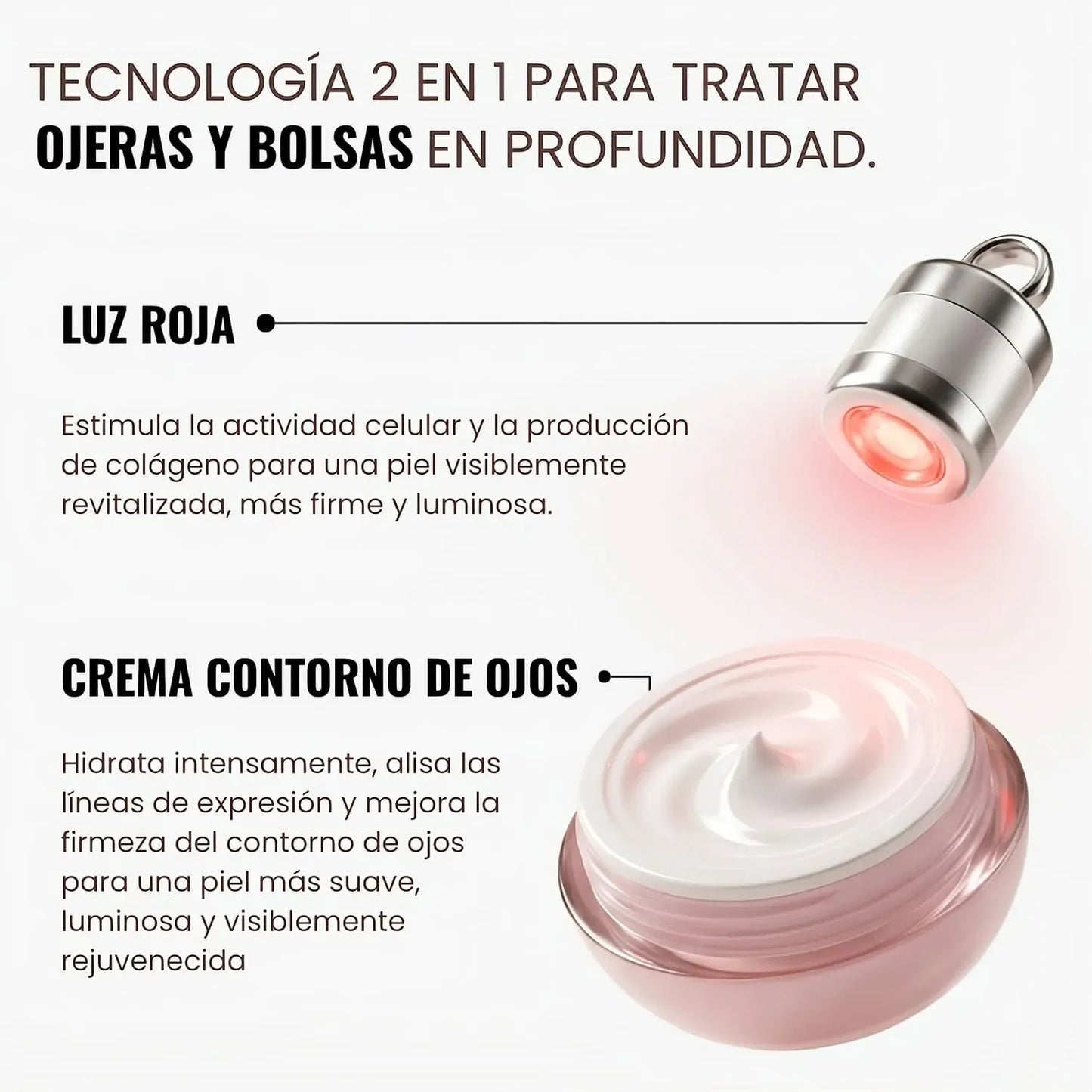 WOMBEA®  Crema de luz roja para el contorno de ojos