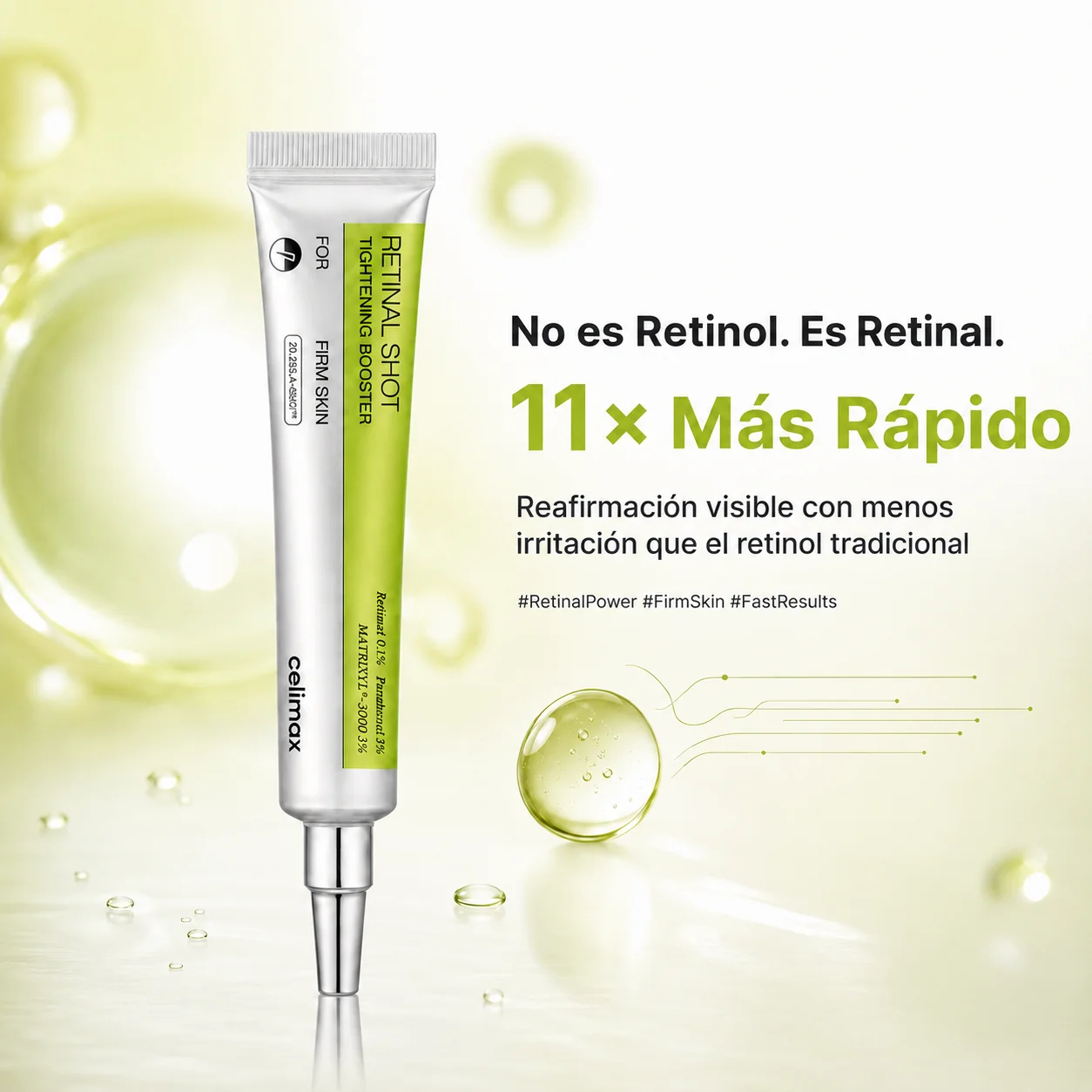 RETINAL COREANO 0,1% · FÓRMULA ANTI-EDAD