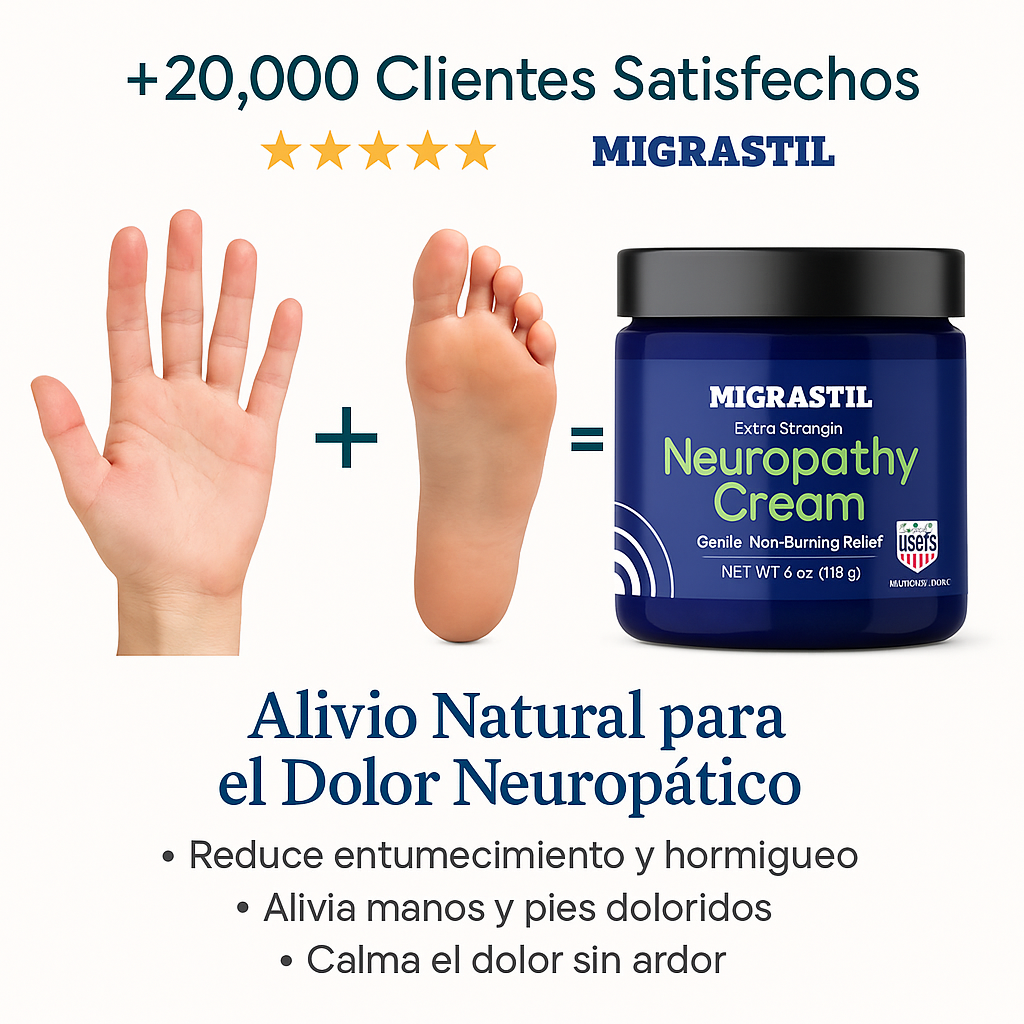 Crema Migrastil™ | Calma el Ardor y Hormigueo en Minutos.