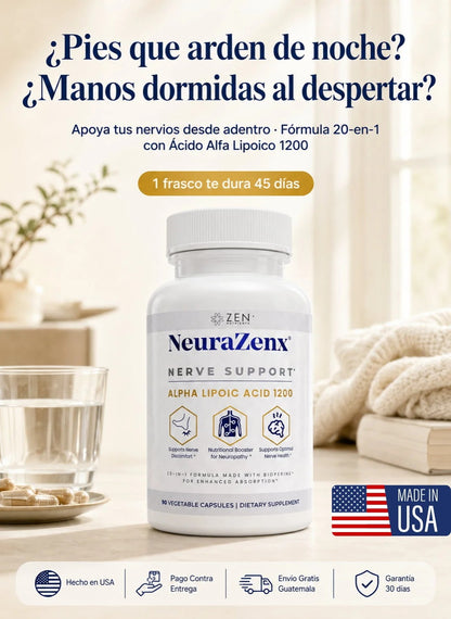 Suplemento de Apoyo nervioso NeuraZenx™