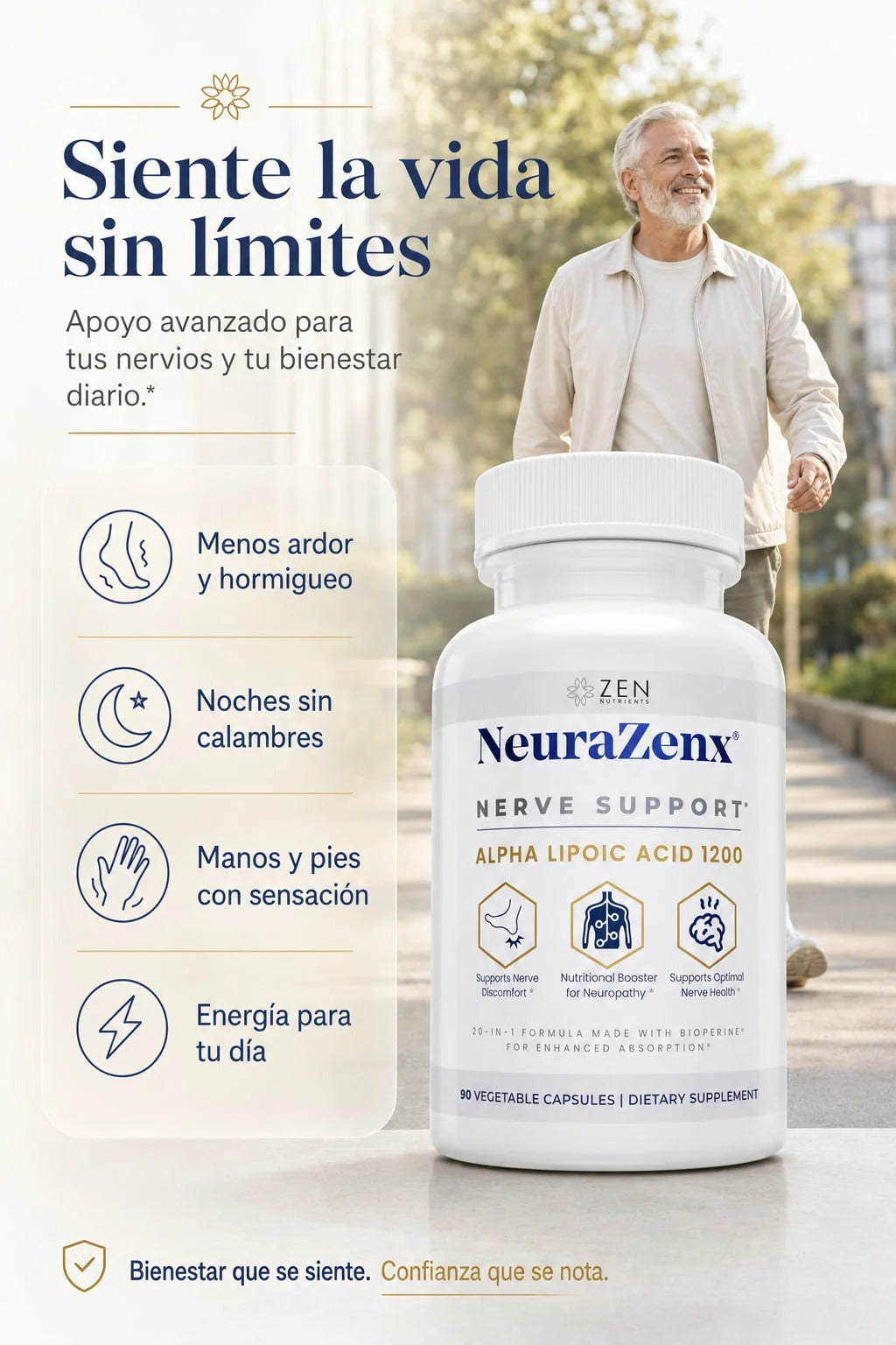Suplemento de Apoyo nervioso NeuraZenx™
